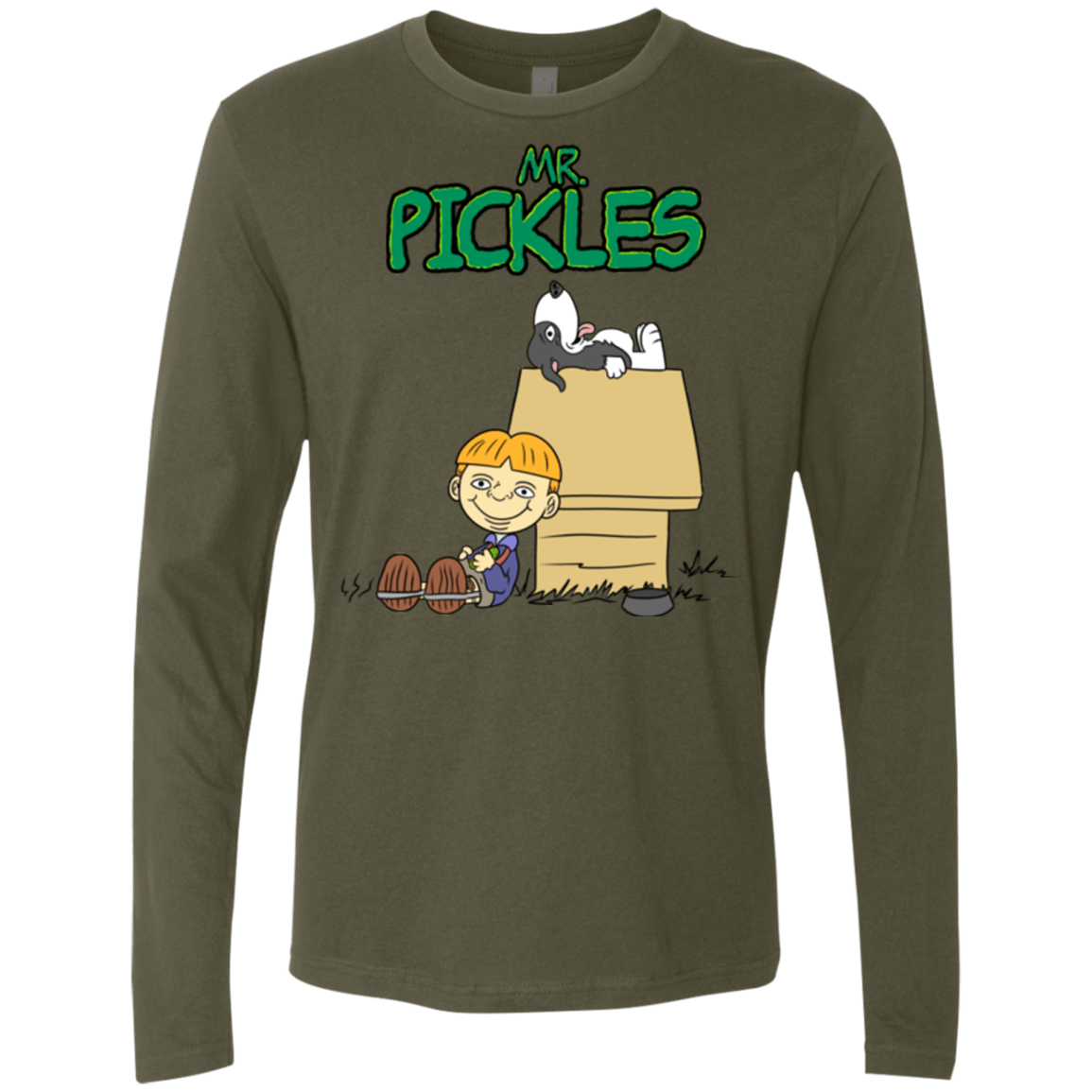 T-Shirts Military Green / S Mr Snopkles Men's Premium Long Sleeve