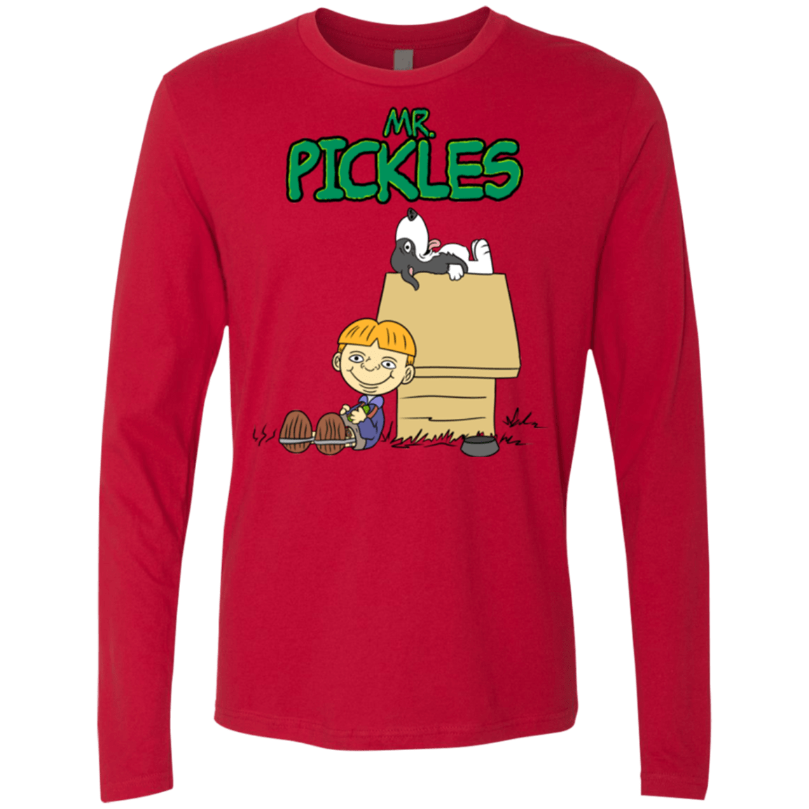 T-Shirts Red / S Mr Snopkles Men's Premium Long Sleeve