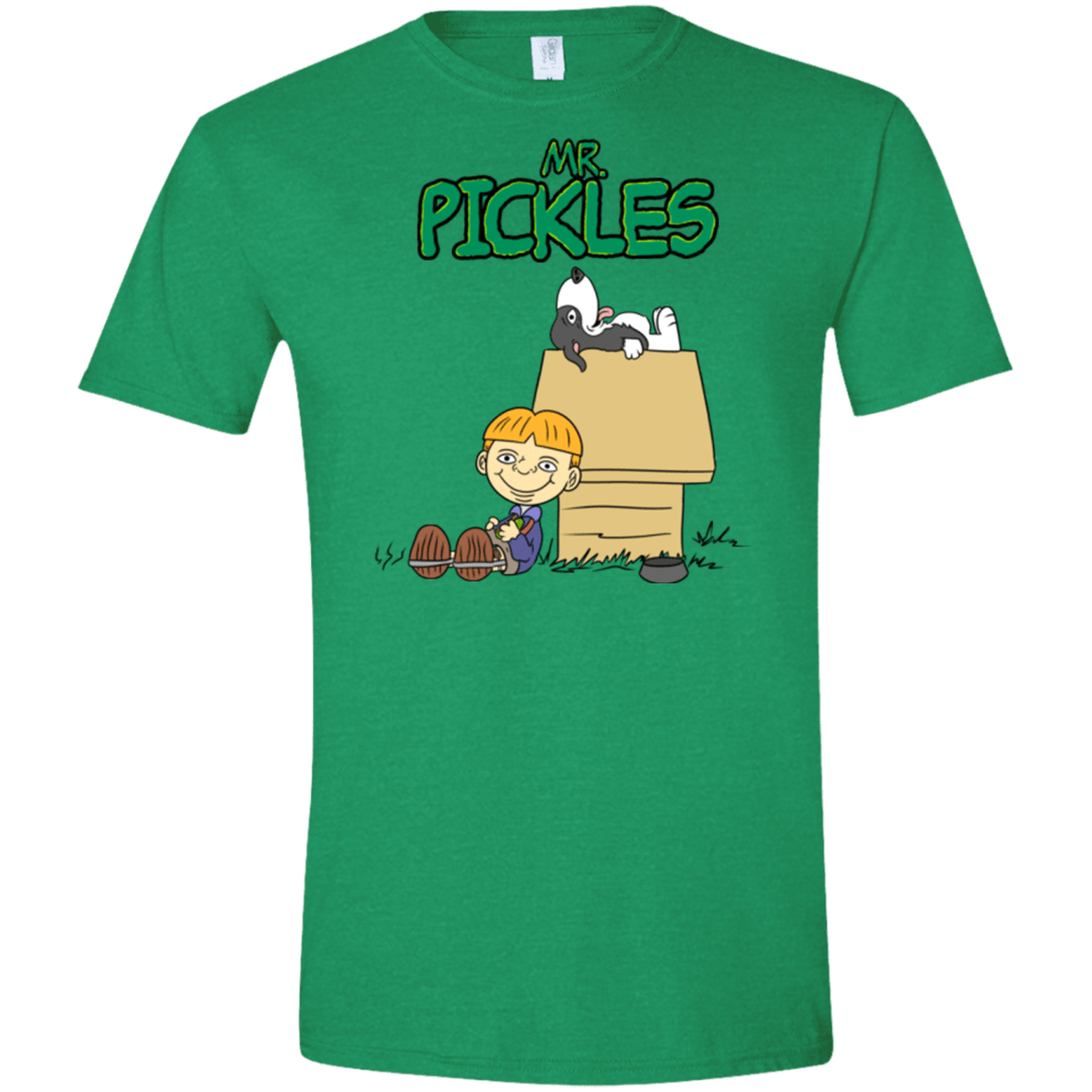 T-Shirts Heather Irish Green / S Mr Snopkles Men's Semi-Fitted Softstyle