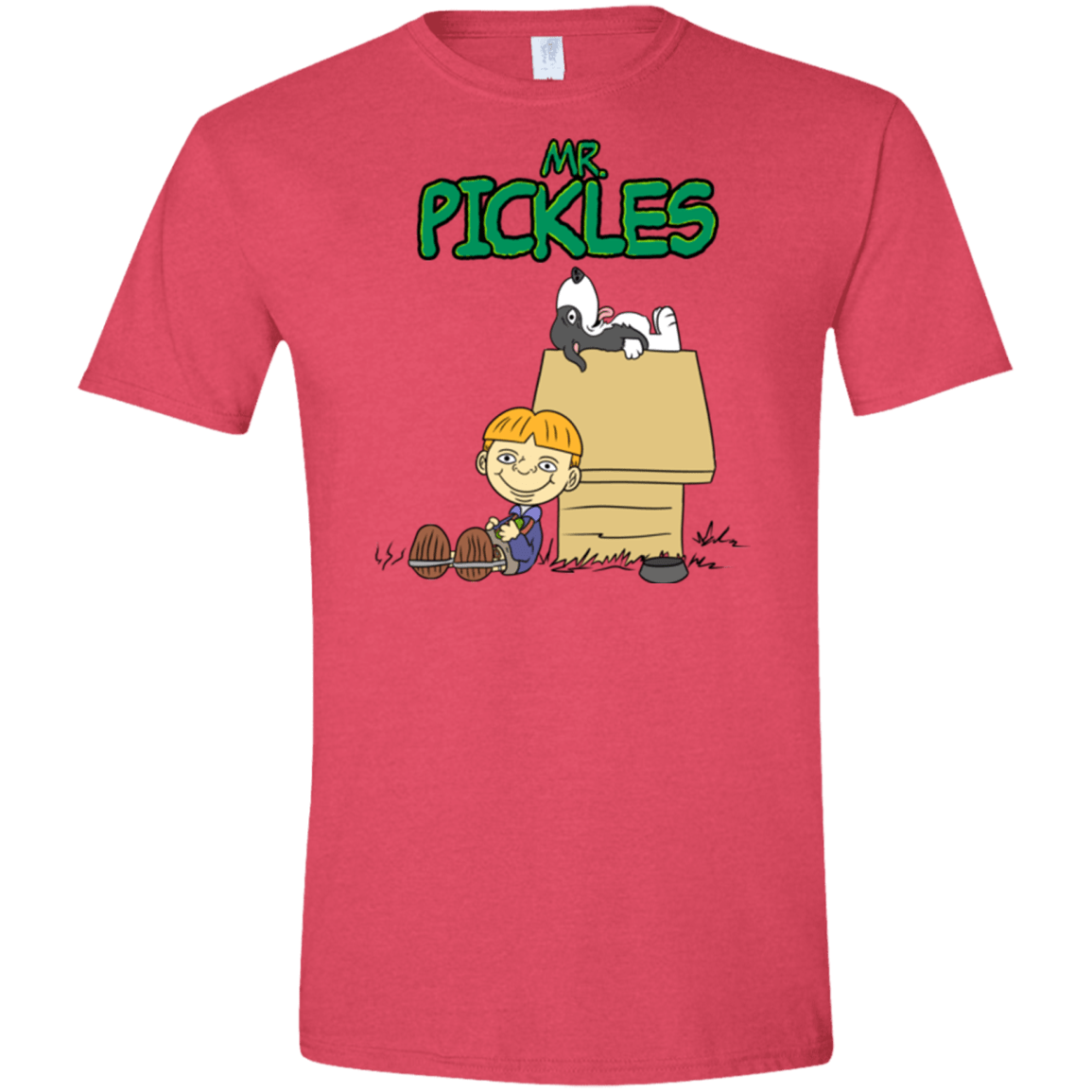 T-Shirts Heather Red / S Mr Snopkles Men's Semi-Fitted Softstyle