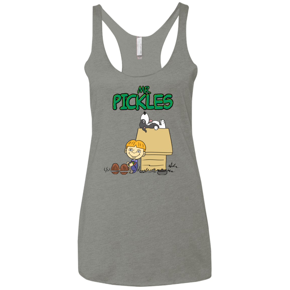 T-Shirts Venetian Grey / X-Small Mr Snopkles Women's Triblend Racerback Tank
