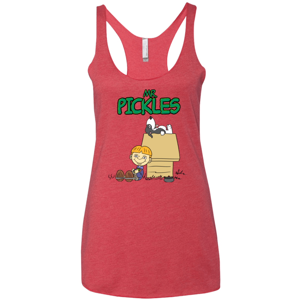 T-Shirts Vintage Red / X-Small Mr Snopkles Women's Triblend Racerback Tank