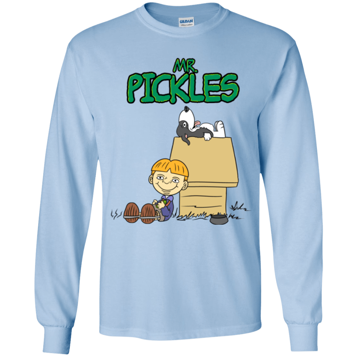 T-Shirts Light Blue / YS Mr Snopkles Youth Long Sleeve T-Shirt