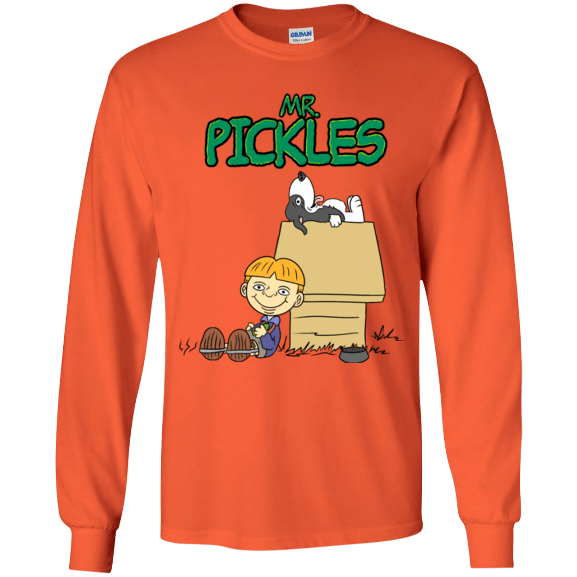 T-Shirts Orange / YS Mr Snopkles Youth Long Sleeve T-Shirt