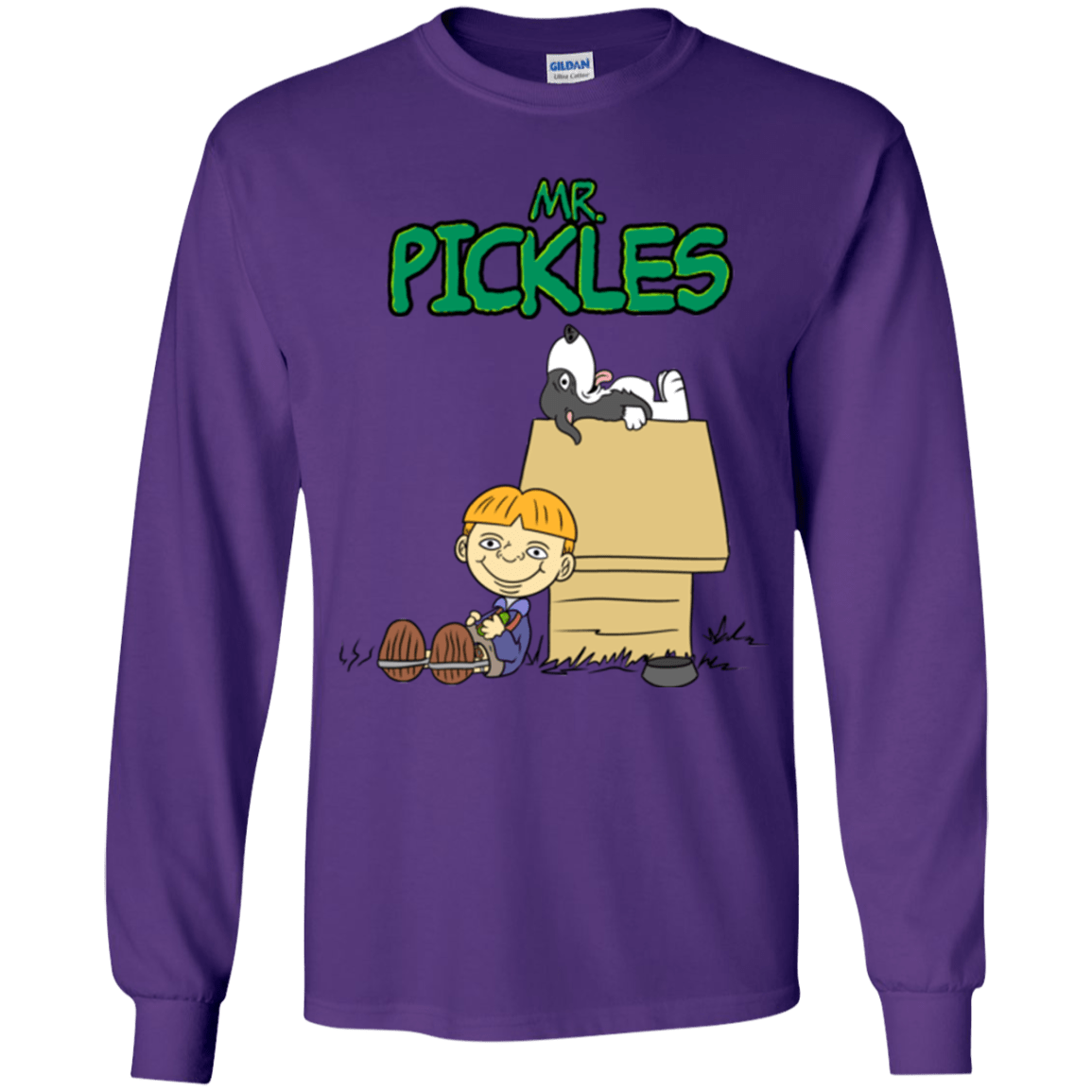 T-Shirts Purple / YS Mr Snopkles Youth Long Sleeve T-Shirt
