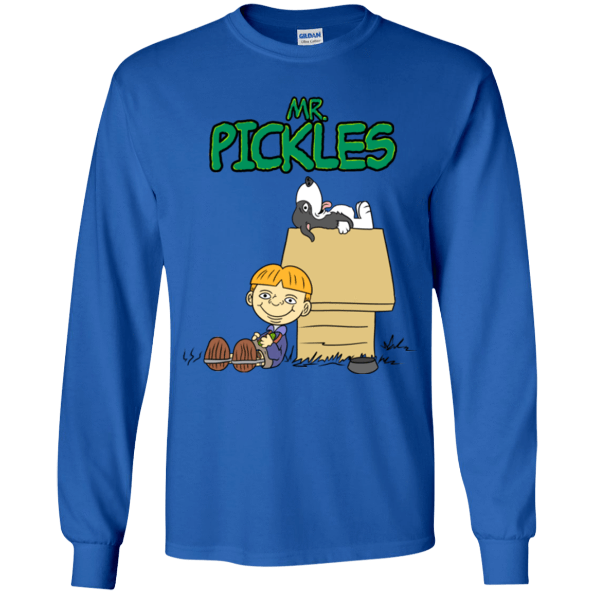 T-Shirts Royal / YS Mr Snopkles Youth Long Sleeve T-Shirt