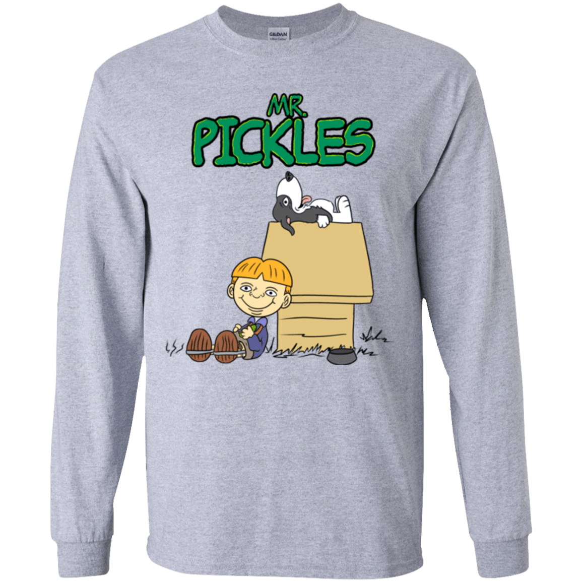 T-Shirts Sport Grey / YS Mr Snopkles Youth Long Sleeve T-Shirt