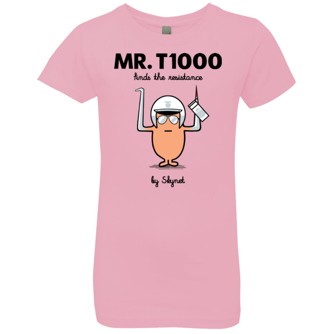 T-Shirts Light Pink / YXS Mr T1000 Girls Premium T-Shirt