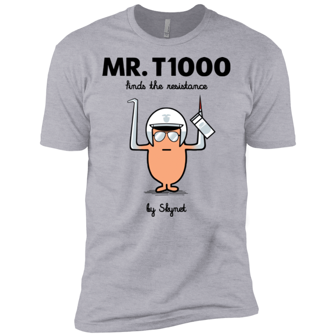 T-Shirts Heather Grey / X-Small Mr T1000 Men's Premium T-Shirt