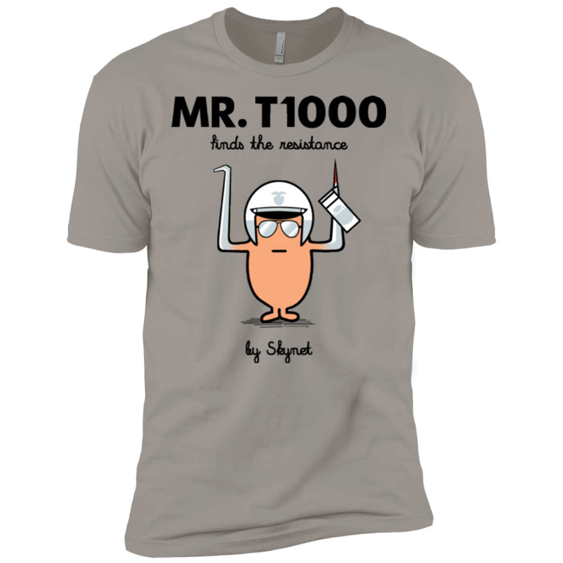 T-Shirts Light Grey / X-Small Mr T1000 Men's Premium T-Shirt