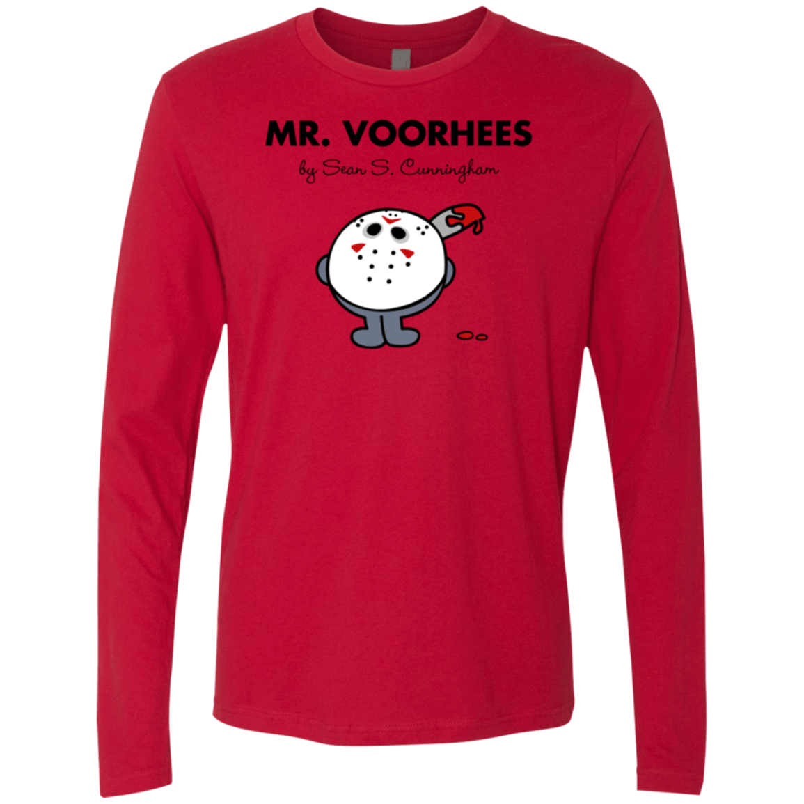 T-Shirts Red / Small Mr Voorhees Men's Premium Long Sleeve