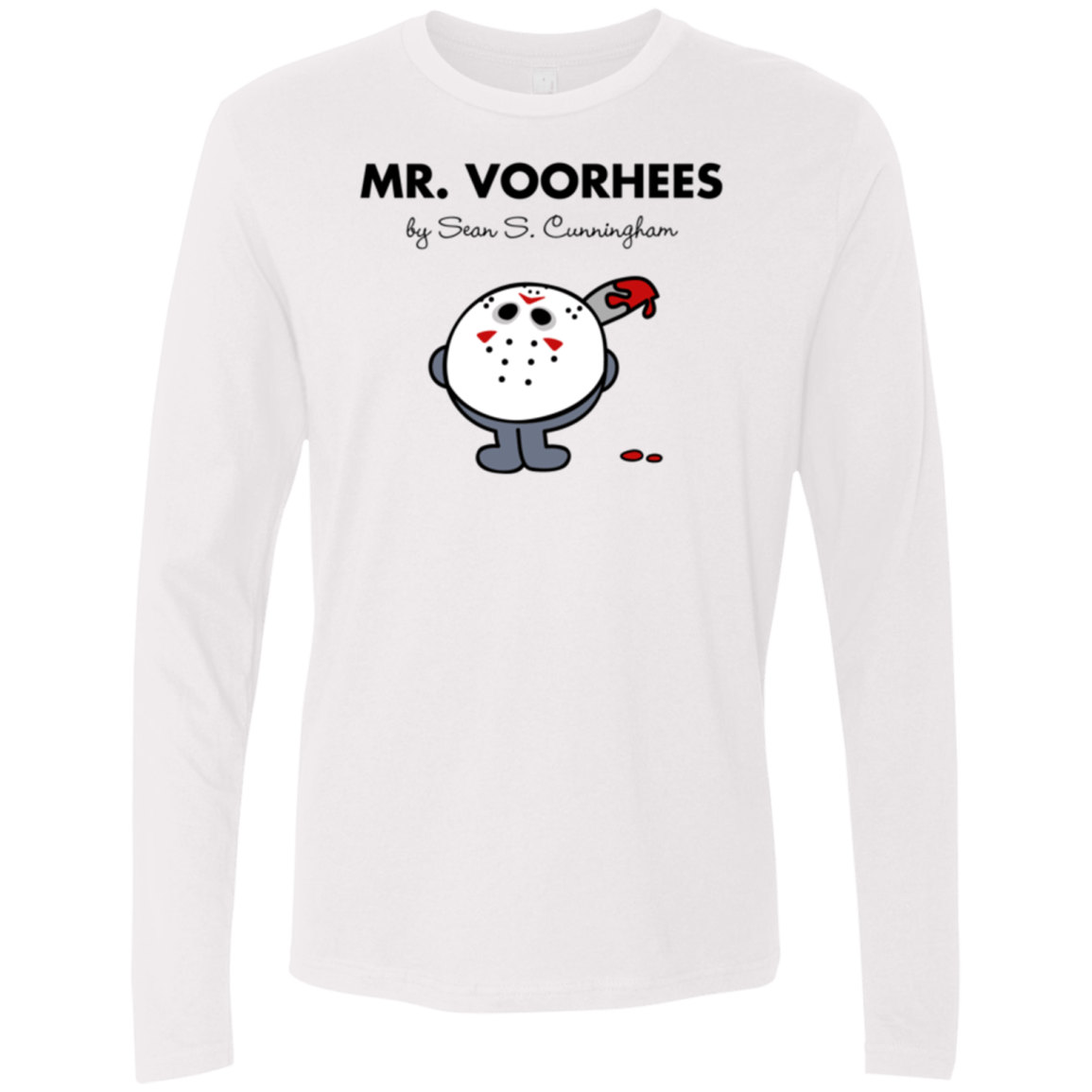 T-Shirts White / Small Mr Voorhees Men's Premium Long Sleeve