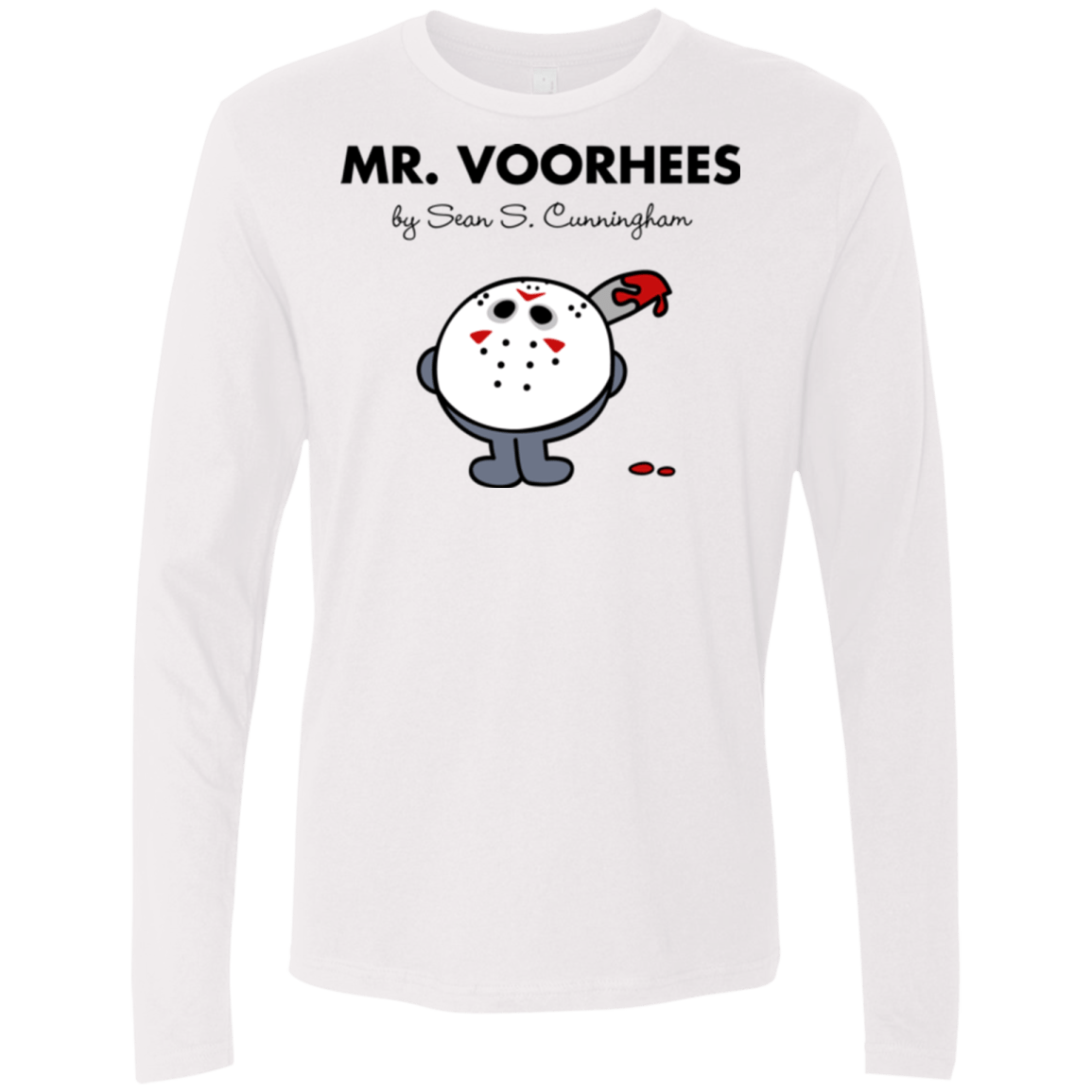 T-Shirts White / Small Mr Voorhees Men's Premium Long Sleeve