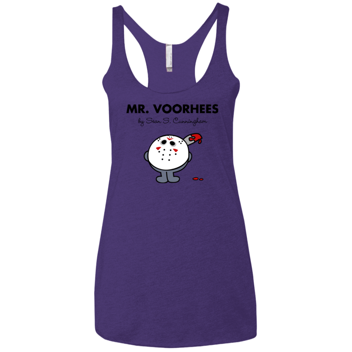 T-Shirts Purple / X-Small Mr Voorhees Women's Triblend Racerback Tank