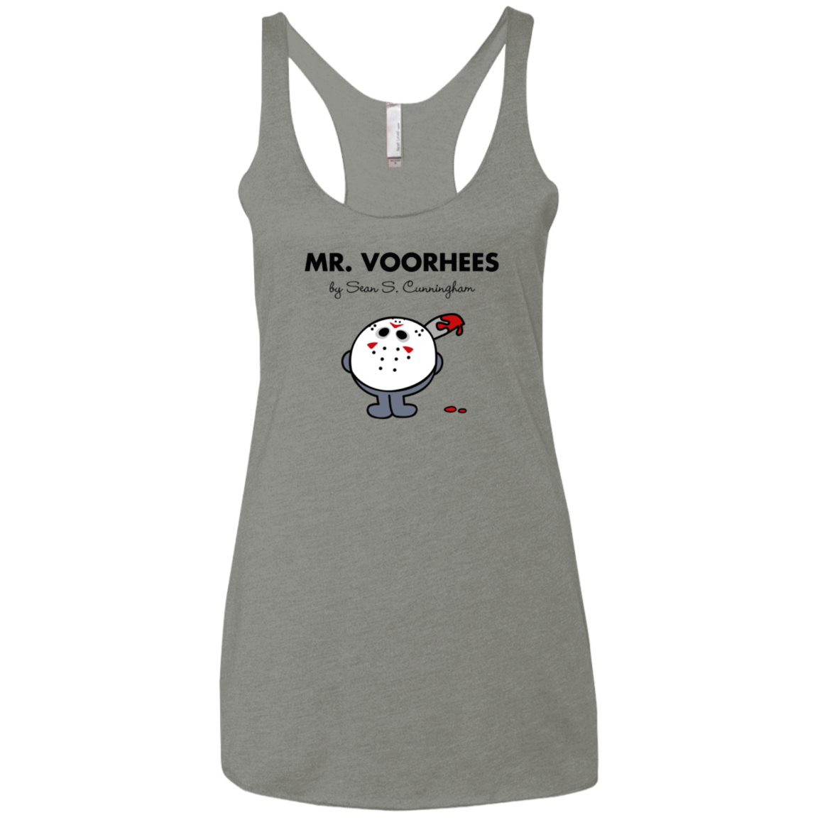 T-Shirts Venetian Grey / X-Small Mr Voorhees Women's Triblend Racerback Tank