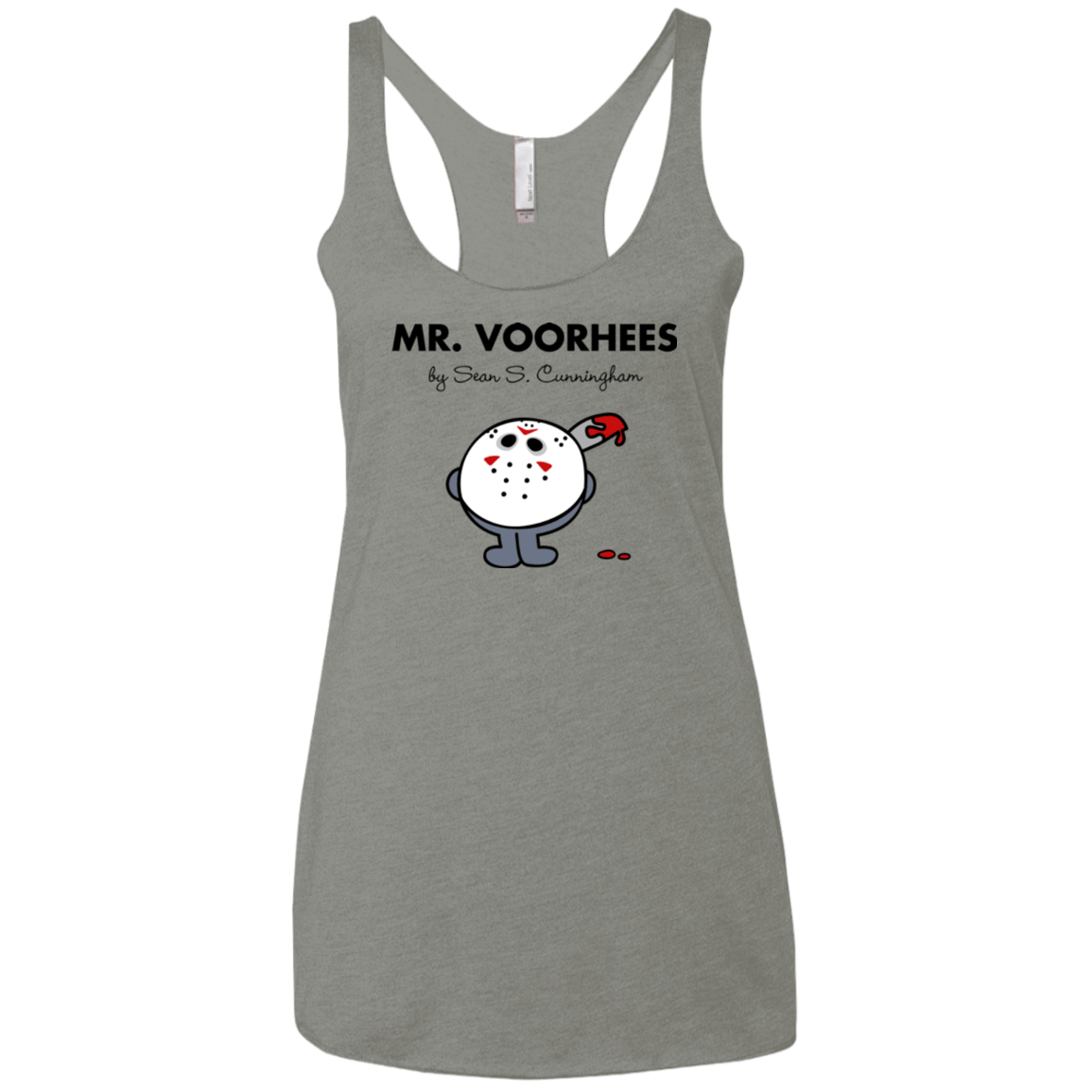 T-Shirts Venetian Grey / X-Small Mr Voorhees Women's Triblend Racerback Tank