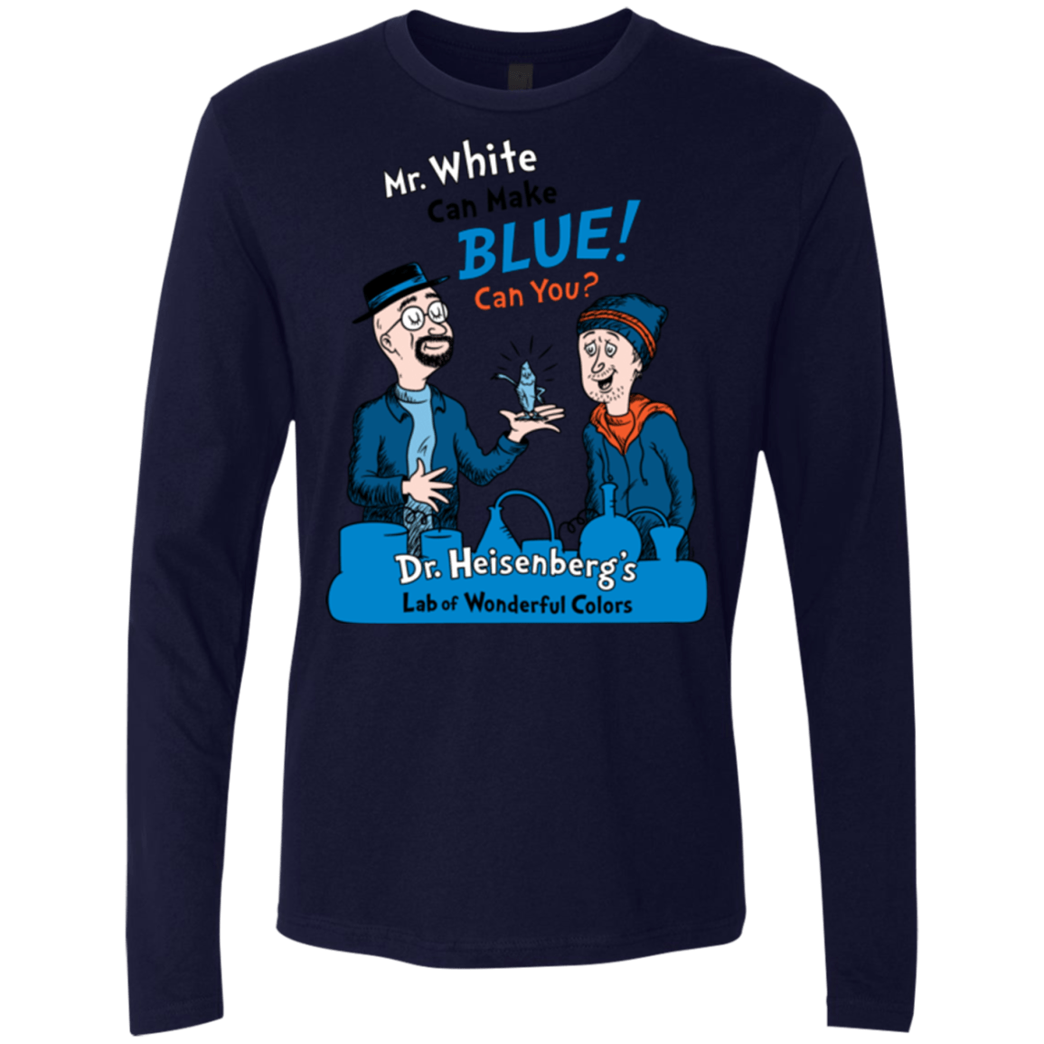 T-Shirts Midnight Navy / Small Mr White Men's Premium Long Sleeve