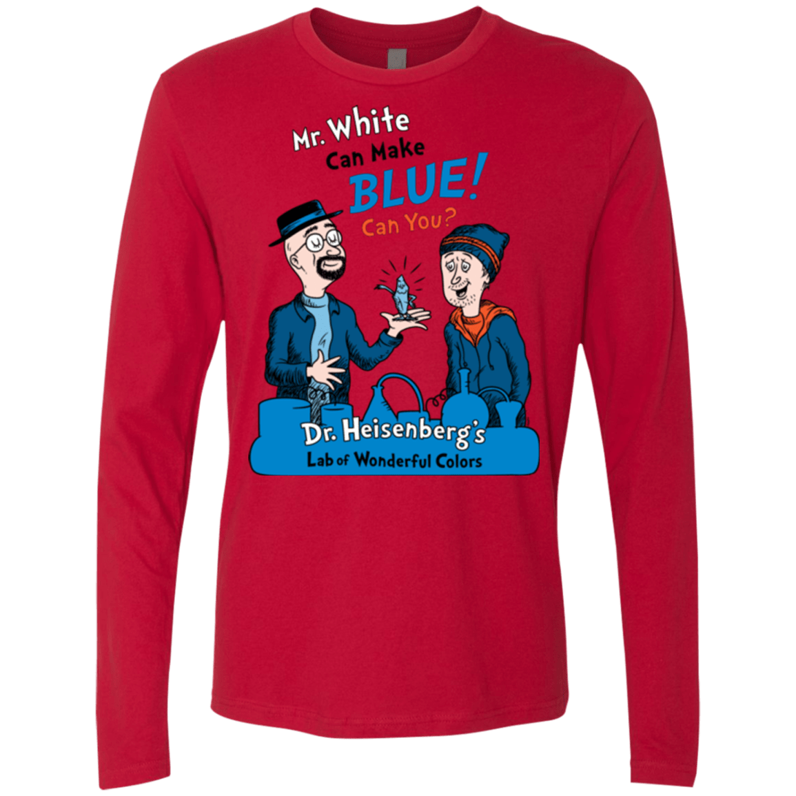T-Shirts Red / Small Mr White Men's Premium Long Sleeve