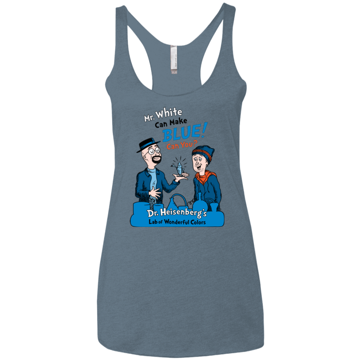 T-Shirts Indigo / X-Small Mr White Women's Triblend Racerback Tank