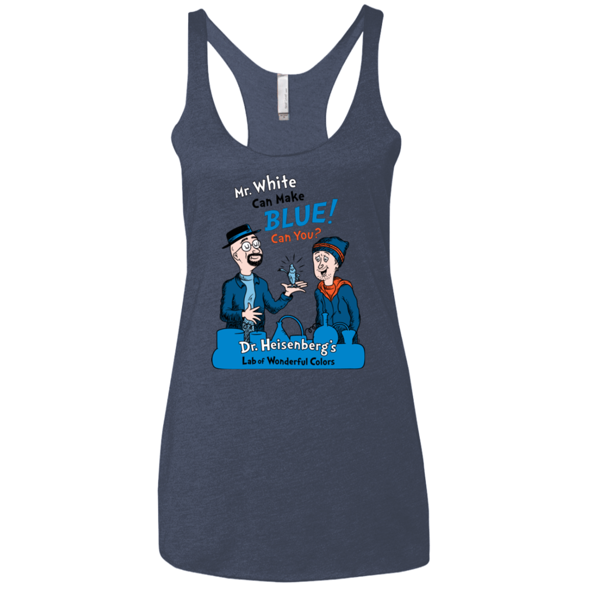 T-Shirts Vintage Navy / X-Small Mr White Women's Triblend Racerback Tank