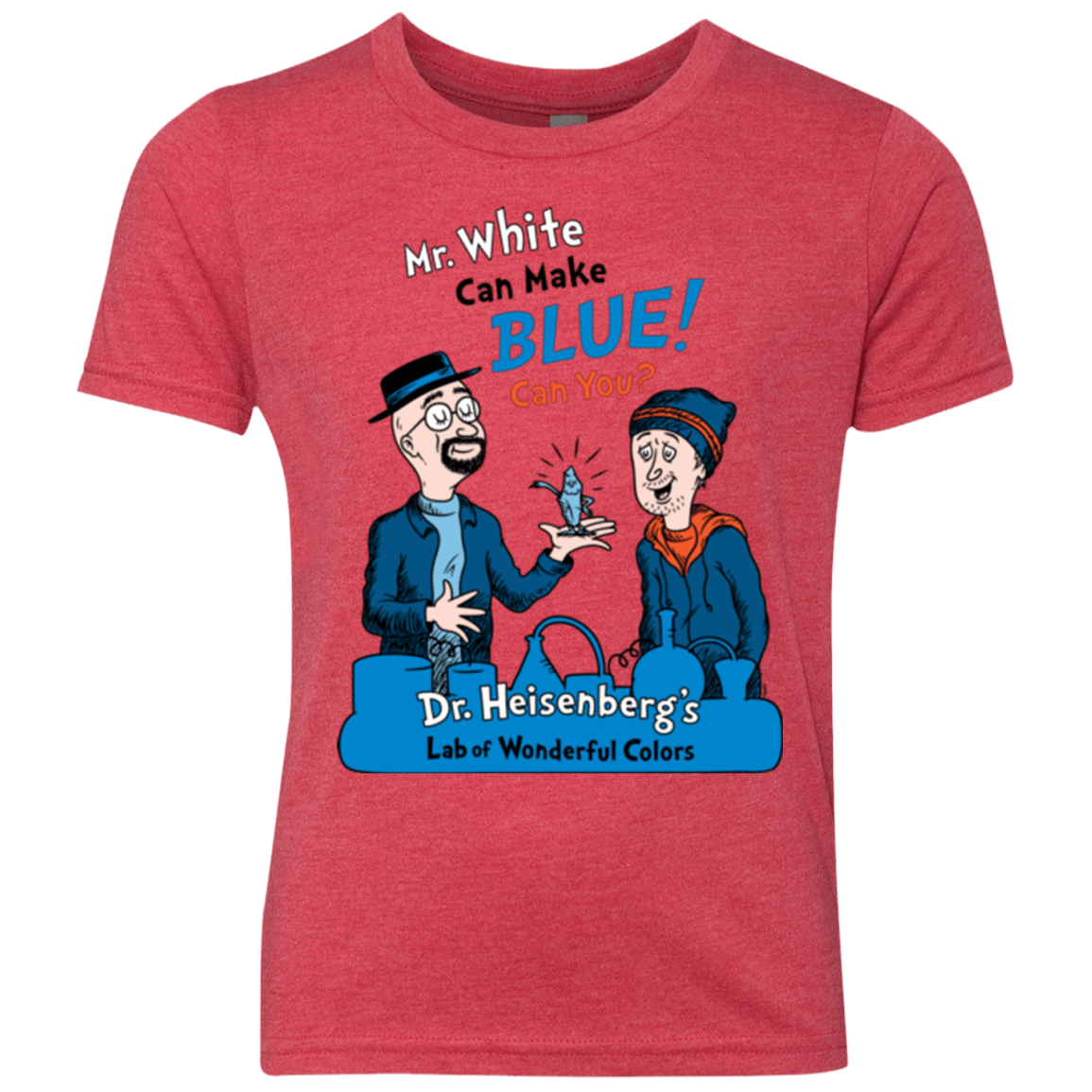 T-Shirts Vintage Red / YXS Mr White Youth Triblend T-Shirt