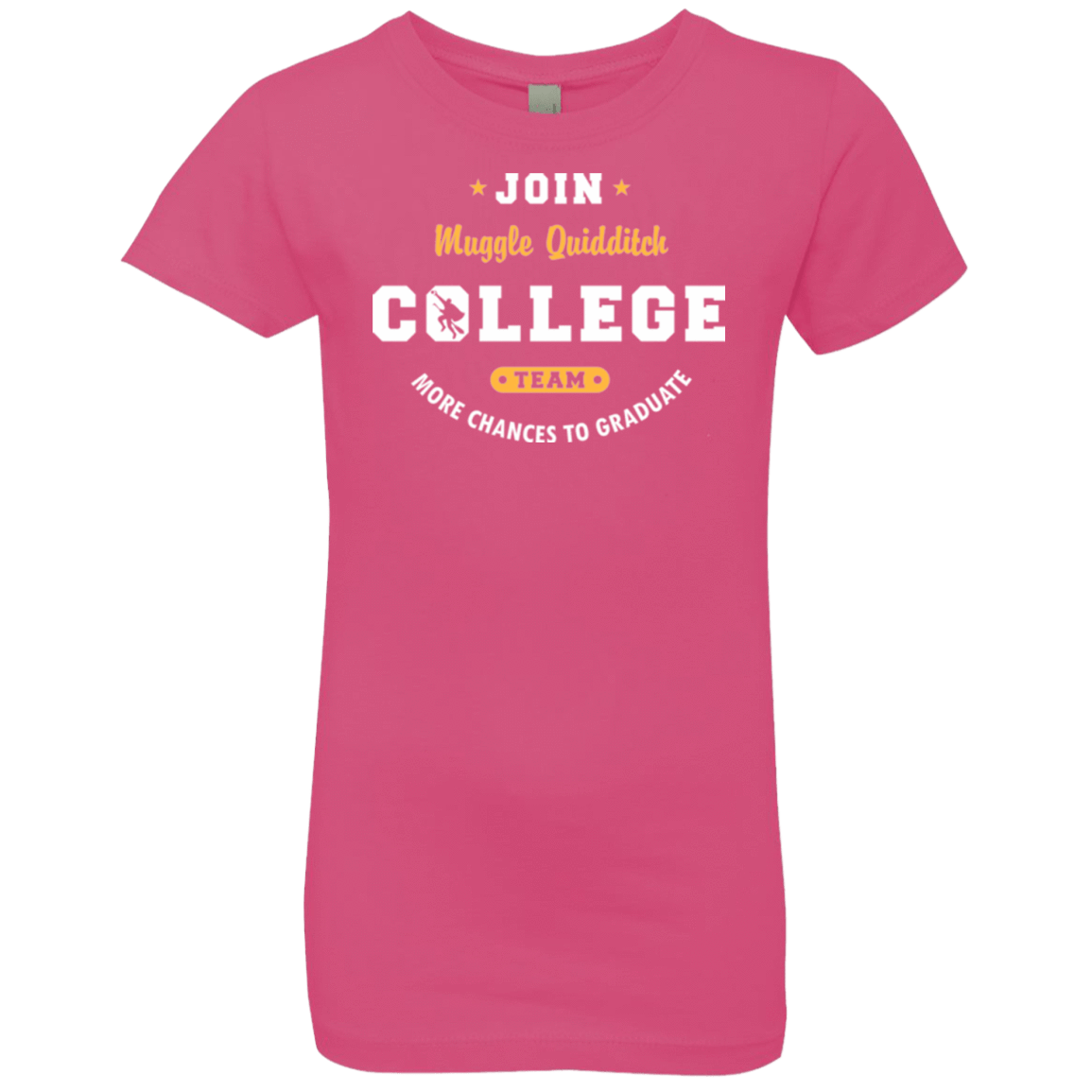 T-Shirts Hot Pink / YXS Muggle Quidditch Girls Premium T-Shirt