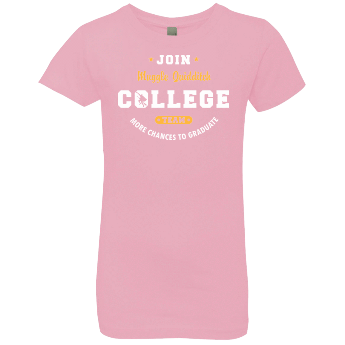 T-Shirts Light Pink / YXS Muggle Quidditch Girls Premium T-Shirt
