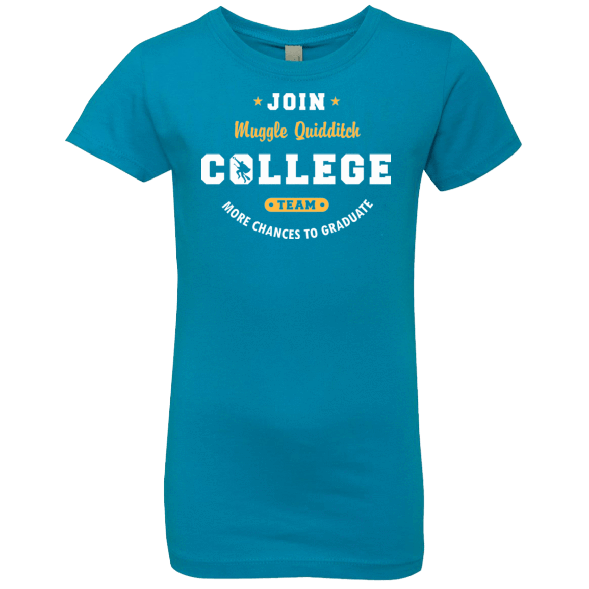 T-Shirts Turquoise / YXS Muggle Quidditch Girls Premium T-Shirt