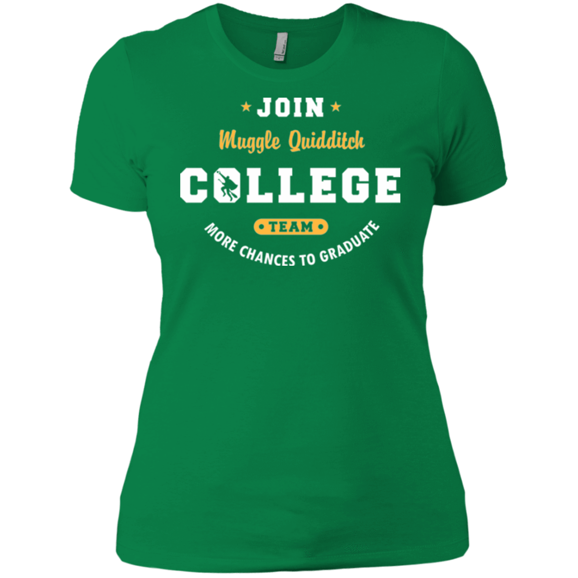 T-Shirts Kelly Green / X-Small Muggle Quidditch Women's Premium T-Shirt