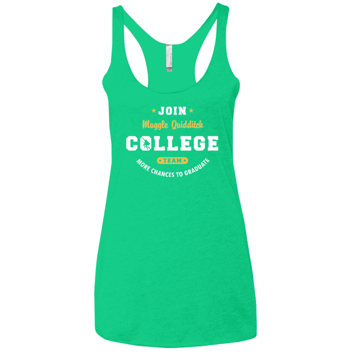 T-Shirts Envy / X-Small Muggle Quidditch Women's Triblend Racerback Tank