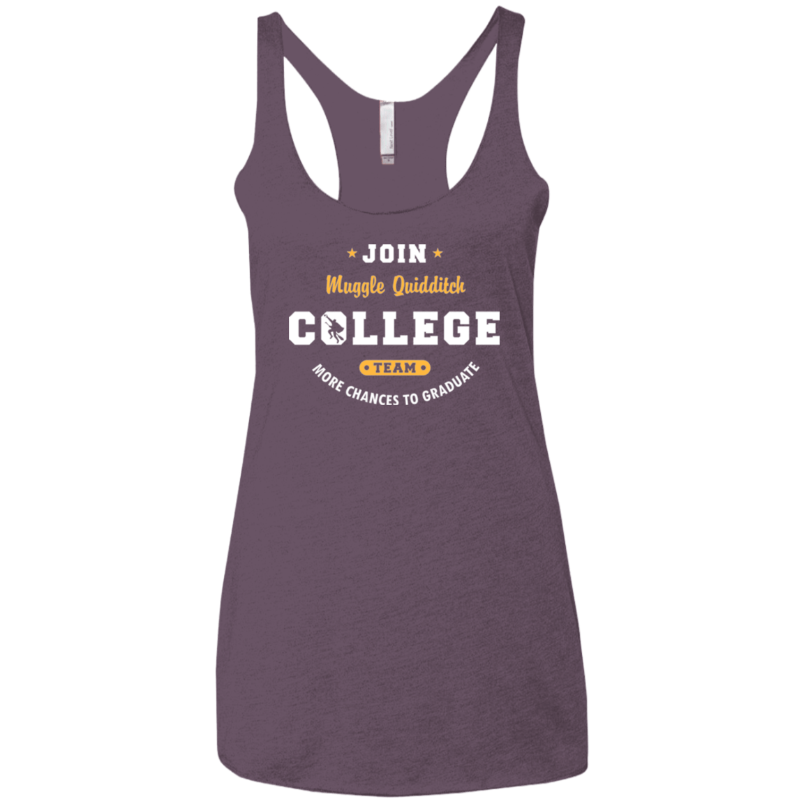 Muggle Quidditch Women's Triblend Racerback Tank