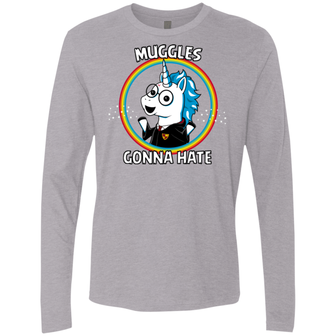 T-Shirts Heather Grey / Small Muggles Gonna Hate Men's Premium Long Sleeve