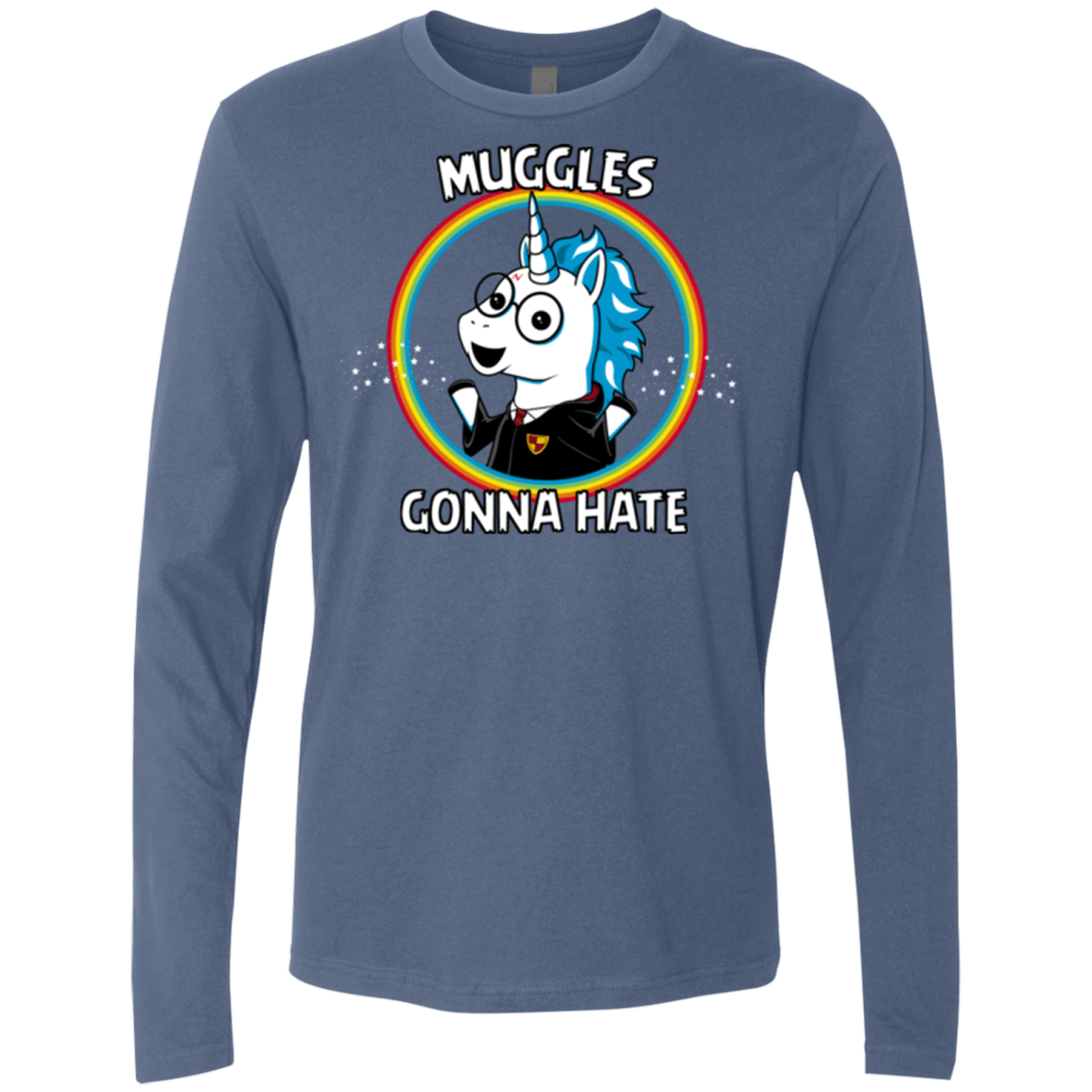T-Shirts Indigo / Small Muggles Gonna Hate Men's Premium Long Sleeve