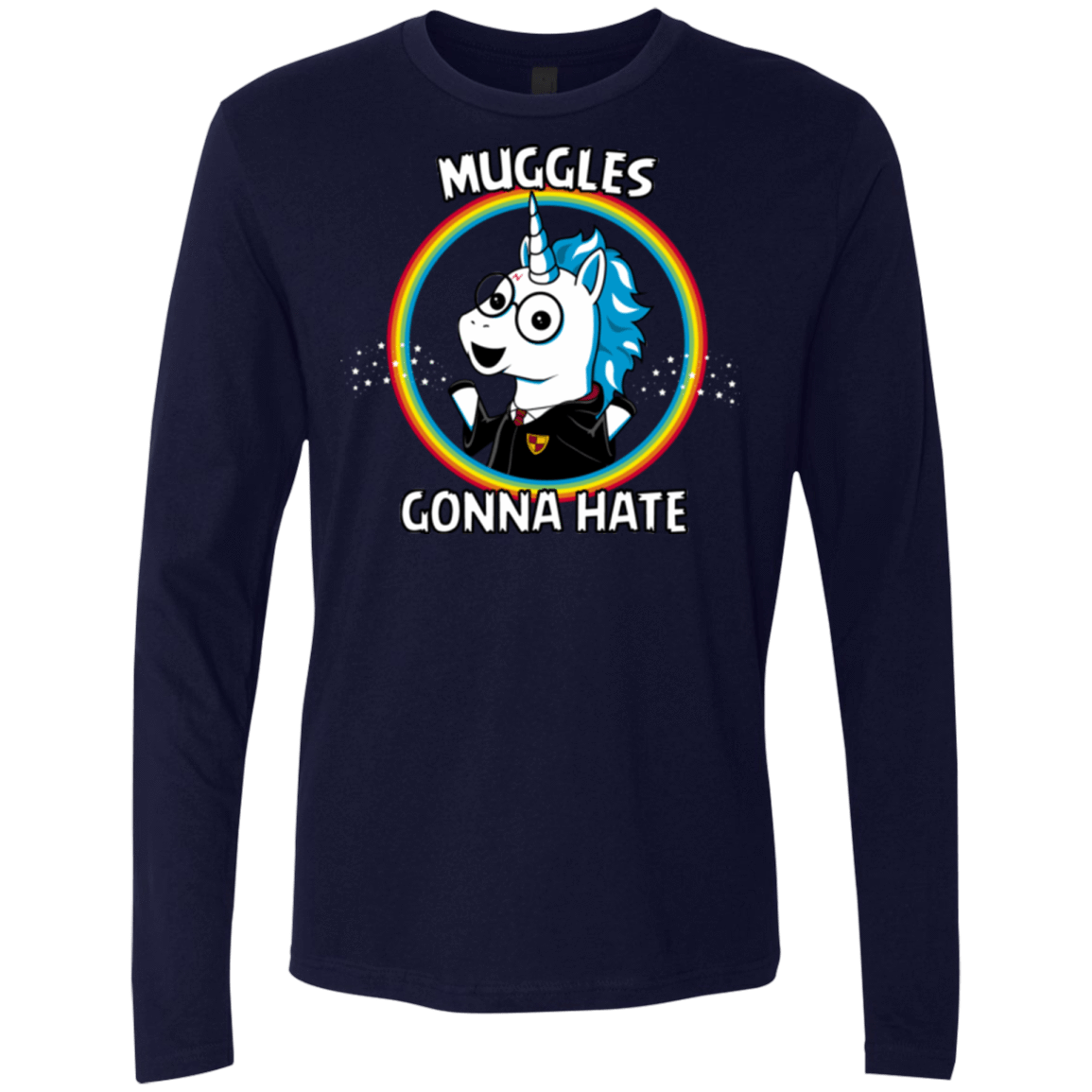 T-Shirts Midnight Navy / Small Muggles Gonna Hate Men's Premium Long Sleeve