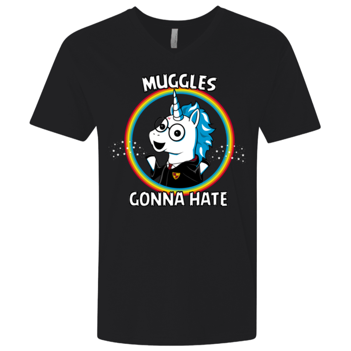 T-Shirts Black / X-Small Muggles Gonna Hate Men's Premium V-Neck