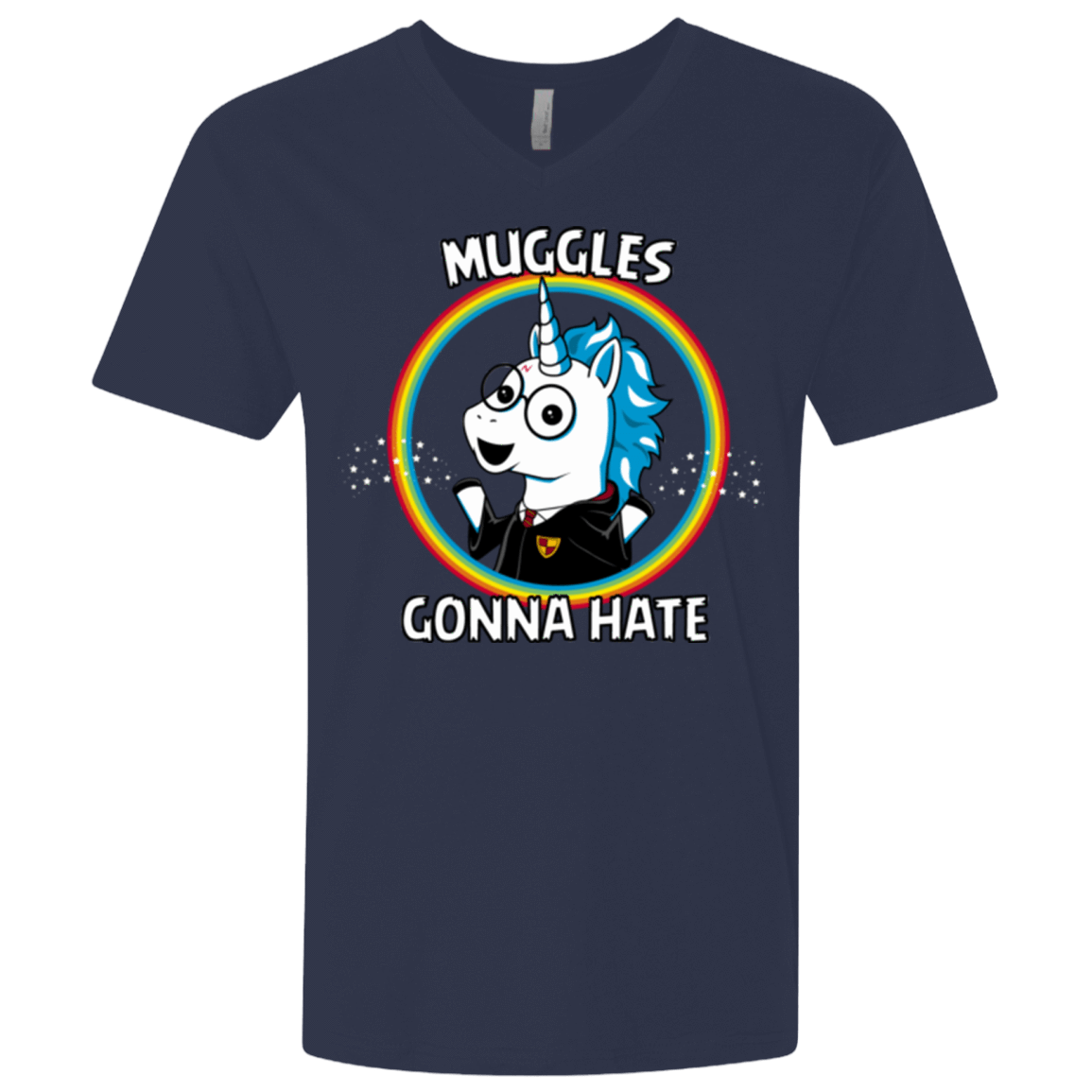 T-Shirts Midnight Navy / X-Small Muggles Gonna Hate Men's Premium V-Neck
