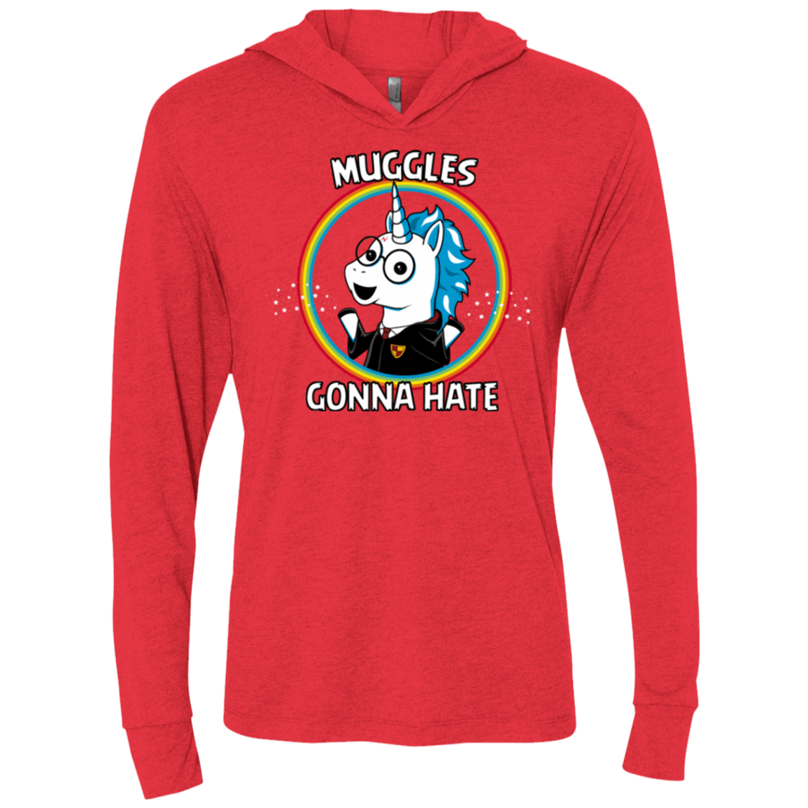 T-Shirts Vintage Red / X-Small Muggles Gonna Hate Triblend Long Sleeve Hoodie Tee