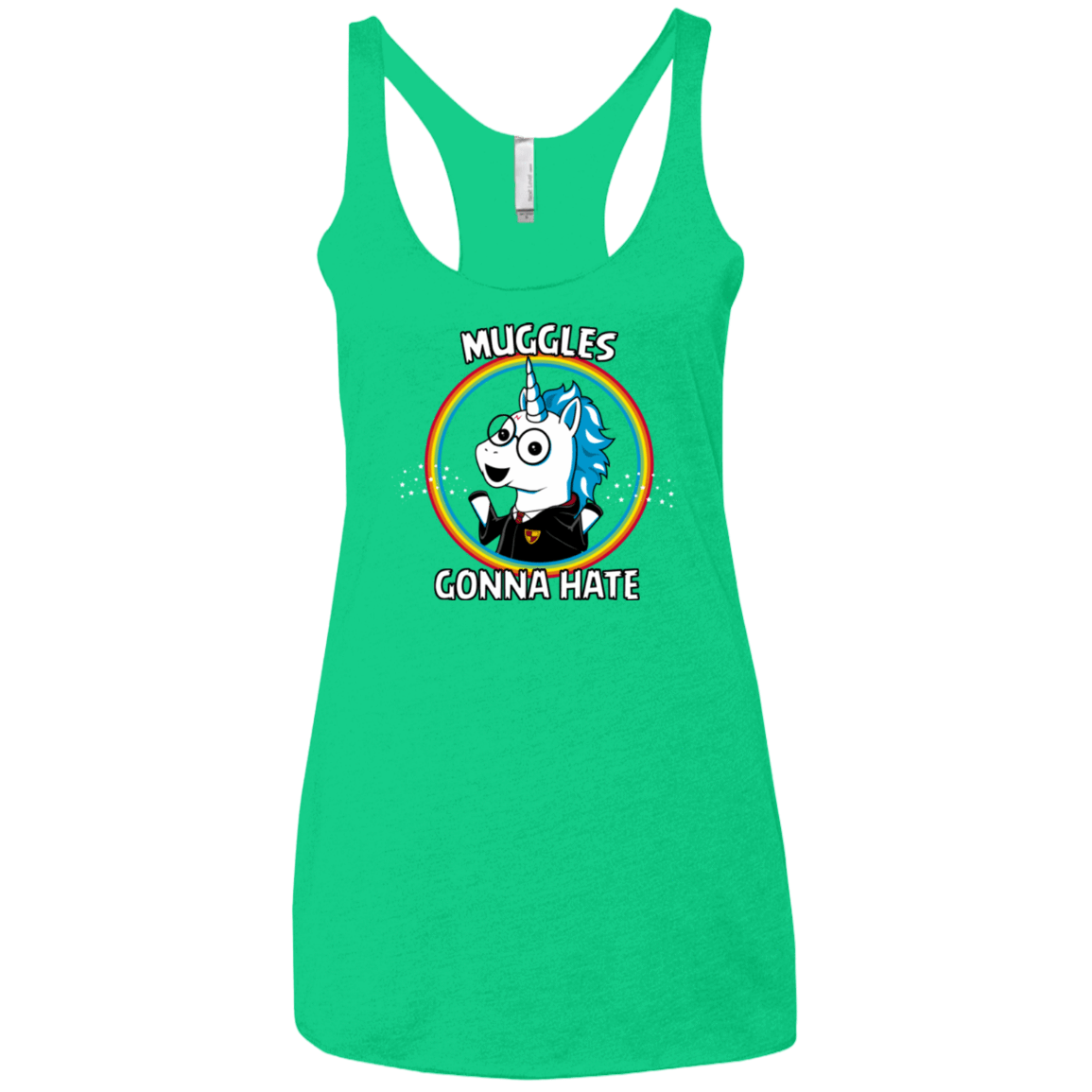 T-Shirts Envy / X-Small Muggles Gonna Hate Women's Triblend Racerback Tank