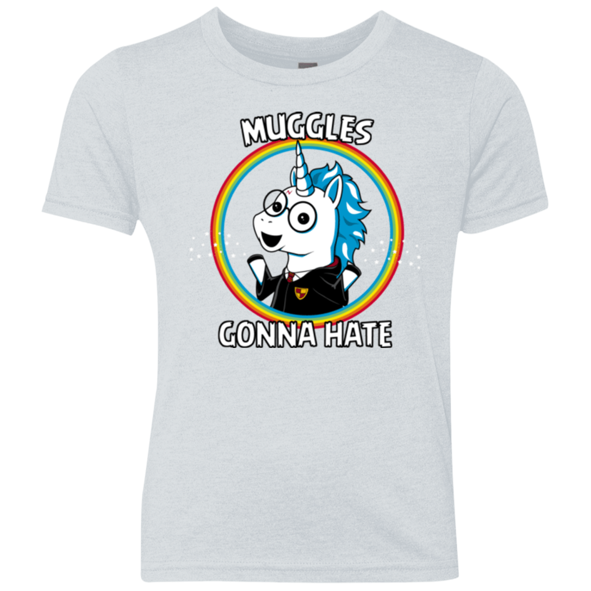 T-Shirts Heather White / YXS Muggles Gonna Hate Youth Triblend T-Shirt