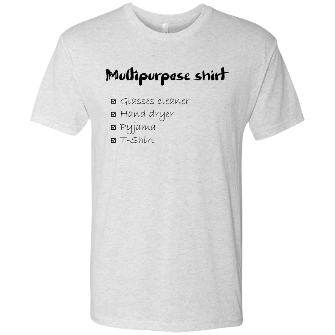 T-Shirts Heather White / Small Multipurpose Shirt Men's Triblend T-Shirt