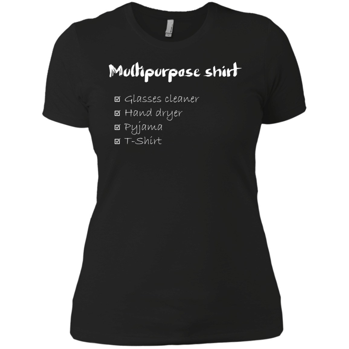 T-Shirts Black / X-Small Multipurpose Shirt White ink Women's Premium T-Shirt