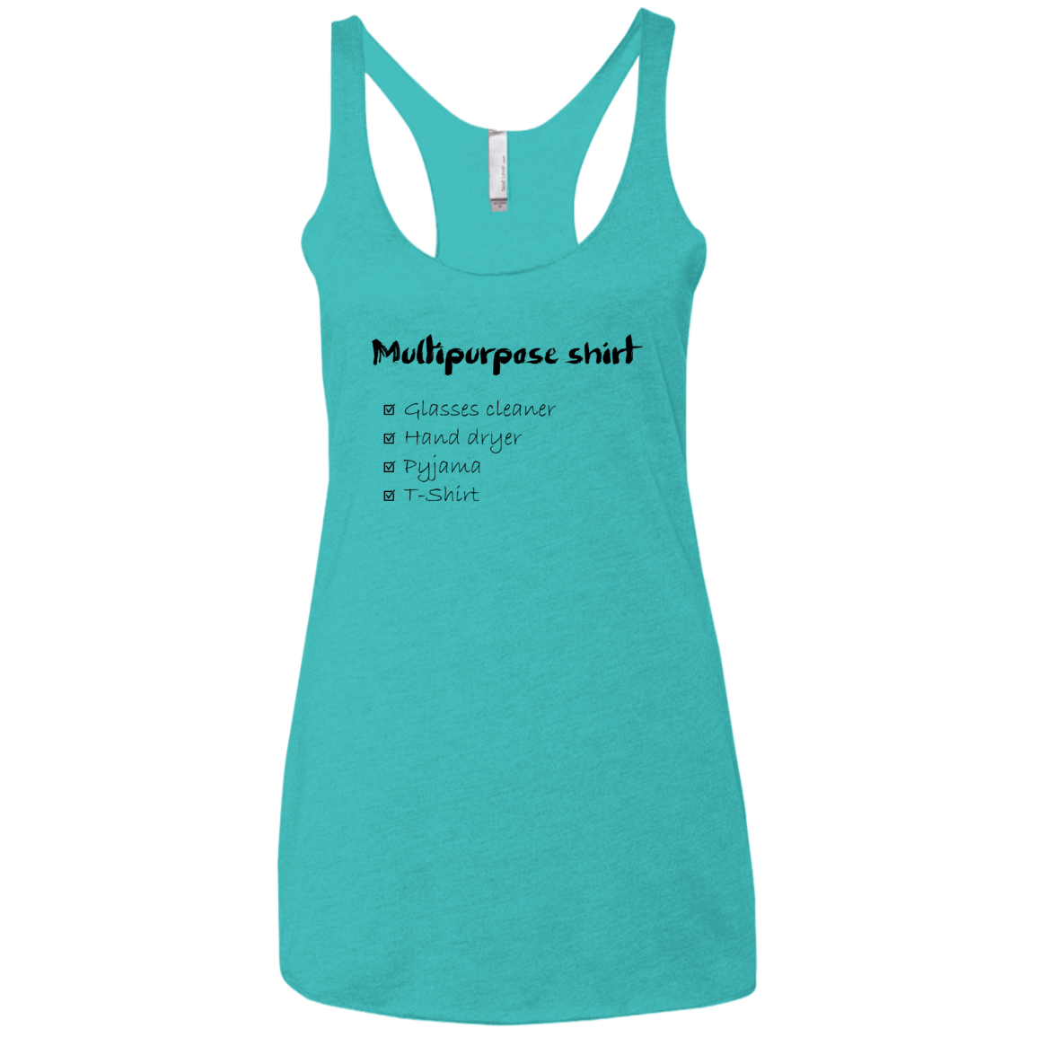 T-Shirts Tahiti Blue / X-Small Multipurpose Shirt Women's Triblend Racerback Tank