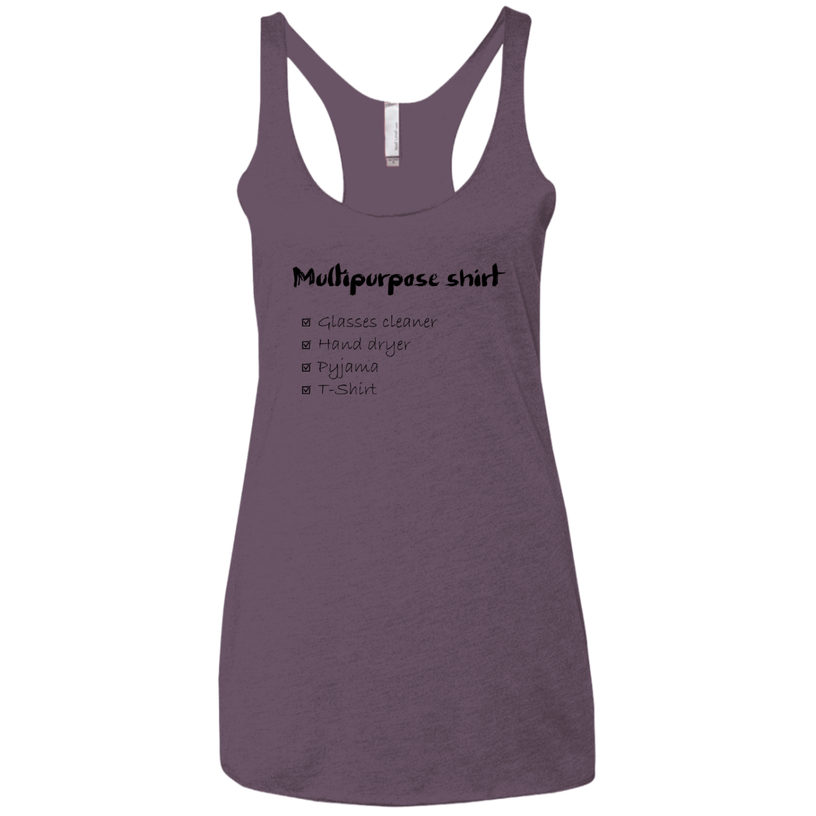 T-Shirts Vintage Purple / X-Small Multipurpose Shirt Women's Triblend Racerback Tank