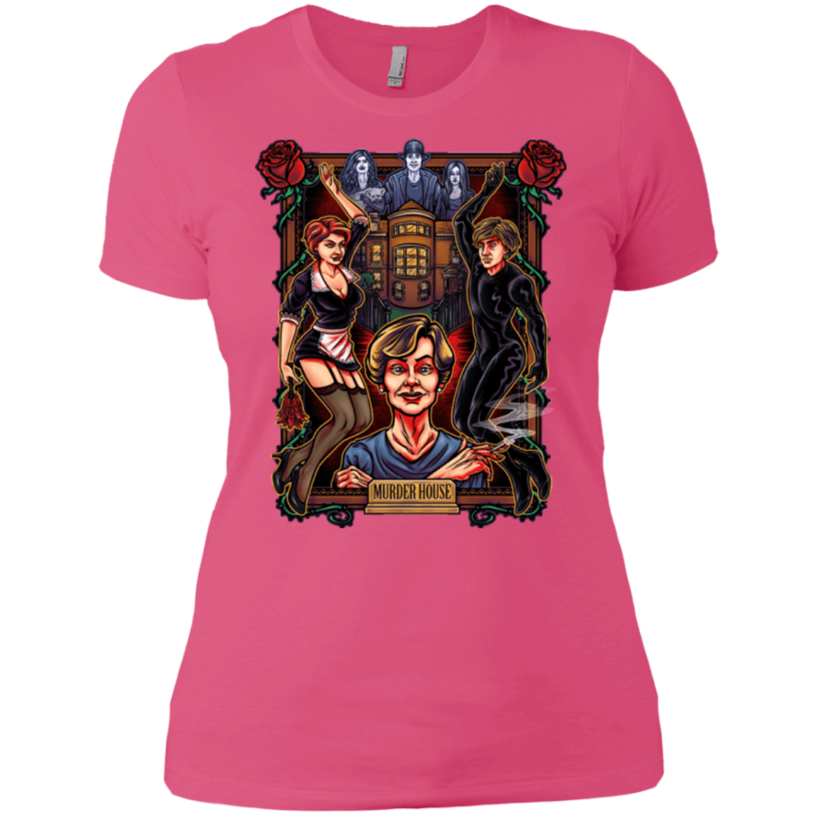 T-Shirts Hot Pink / X-Small Murder House Women's Premium T-Shirt