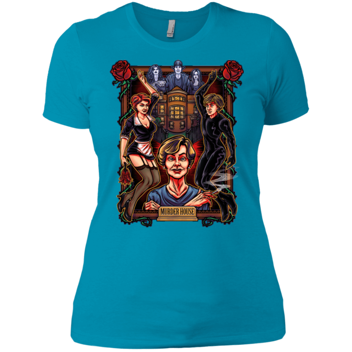 T-Shirts Turquoise / X-Small Murder House Women's Premium T-Shirt