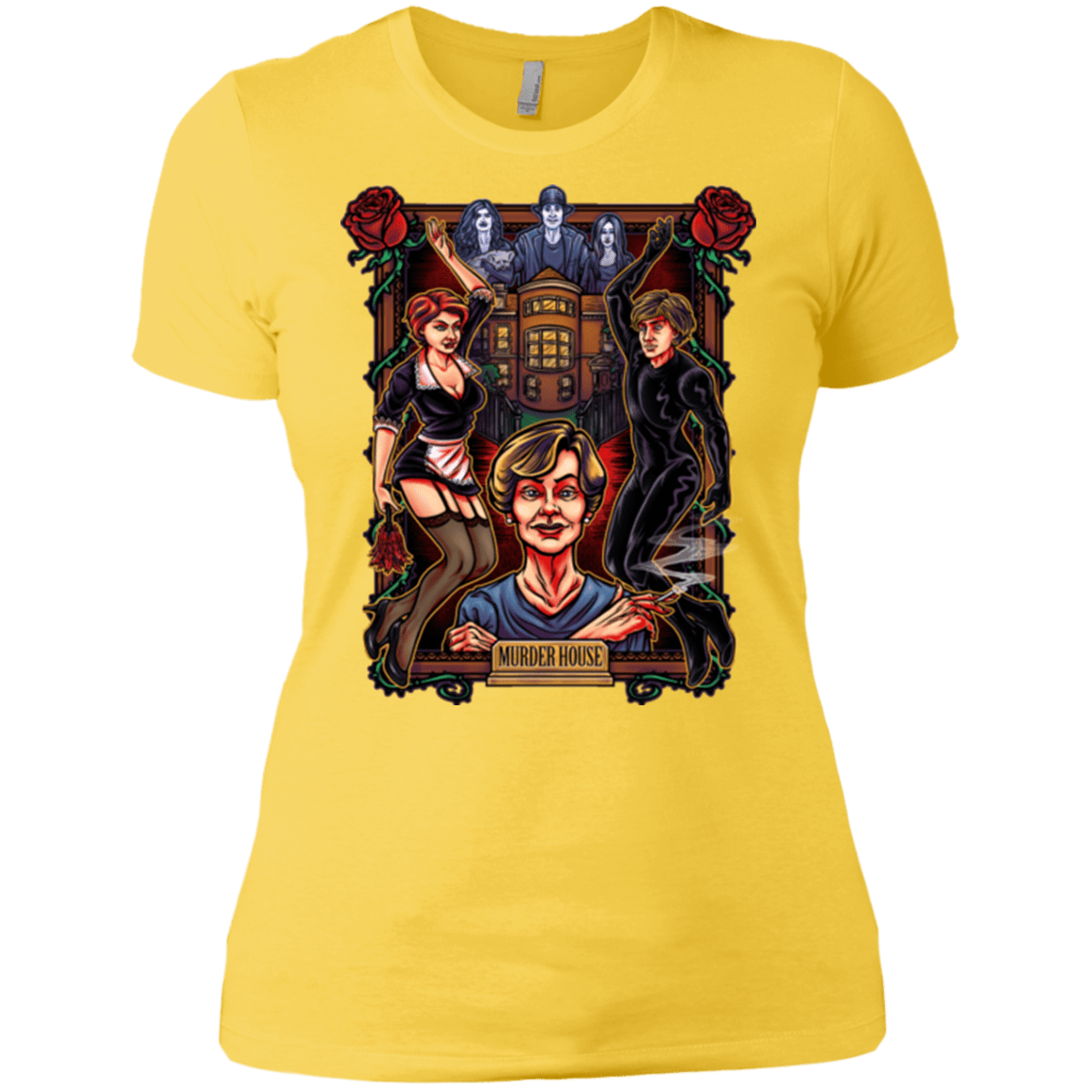 T-Shirts Vibrant Yellow / X-Small Murder House Women's Premium T-Shirt