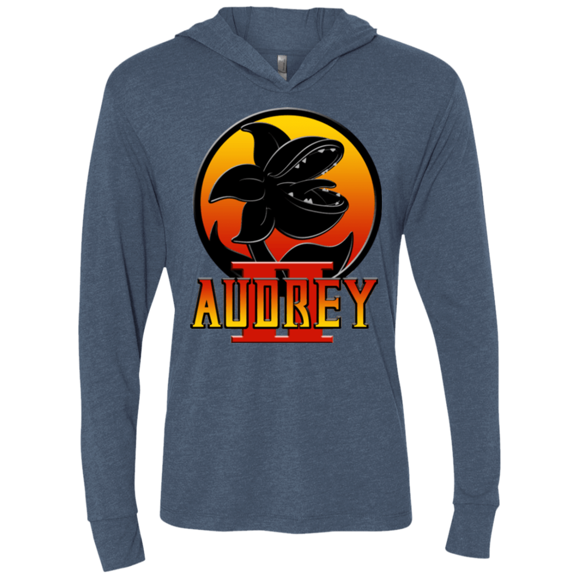 T-Shirts Indigo / X-Small Mushniks Kombat Triblend Long Sleeve Hoodie Tee