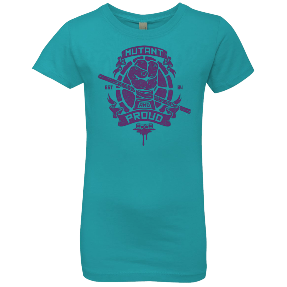 T-Shirts Tahiti Blue / YXS Mutant and Proud Donny Girls Premium T-Shirt