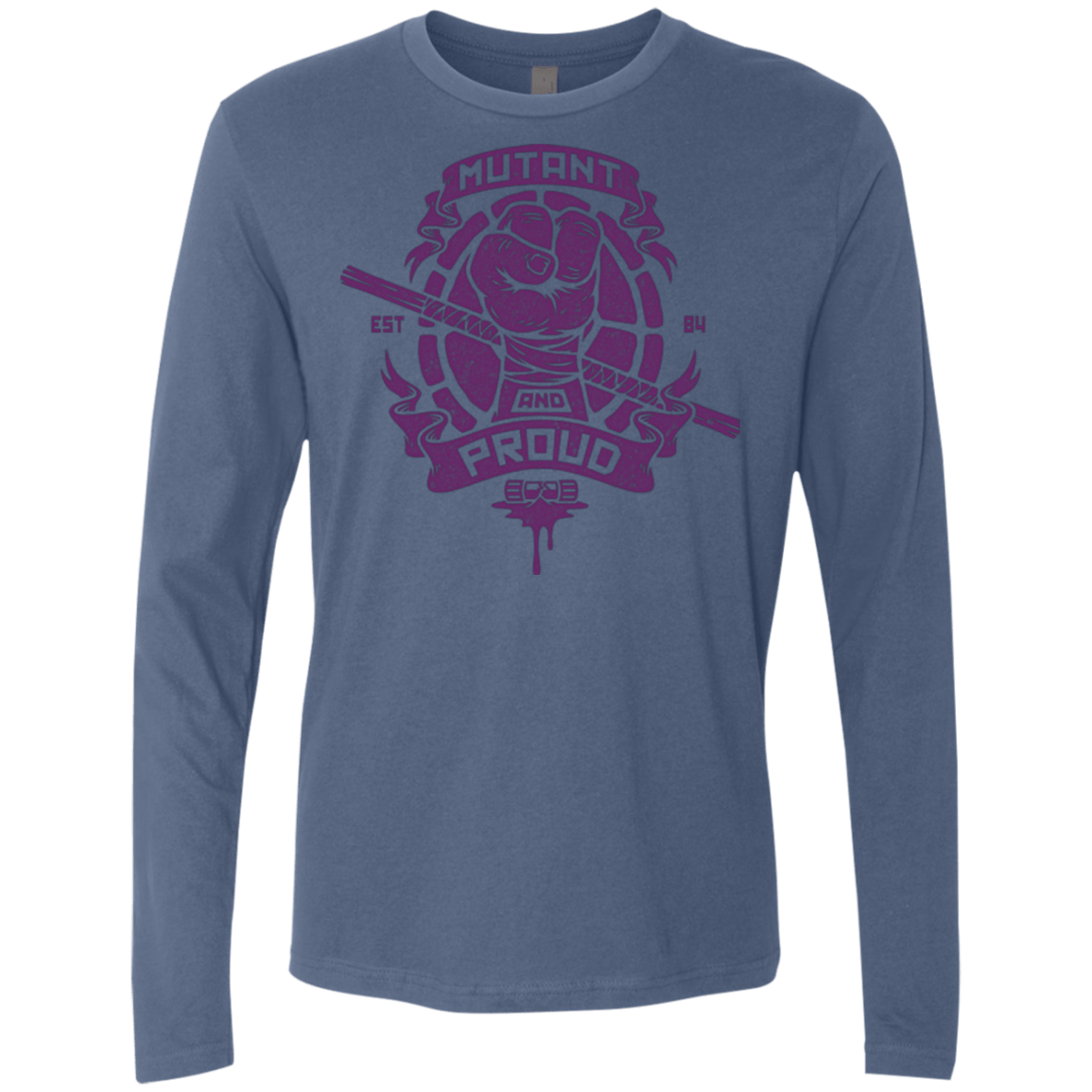 T-Shirts Indigo / Small Mutant and Proud Donny Men's Premium Long Sleeve