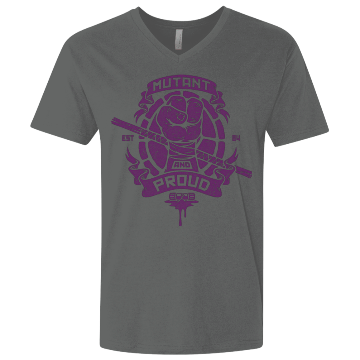 T-Shirts Heavy Metal / X-Small Mutant and Proud Donny Men's Premium V-Neck